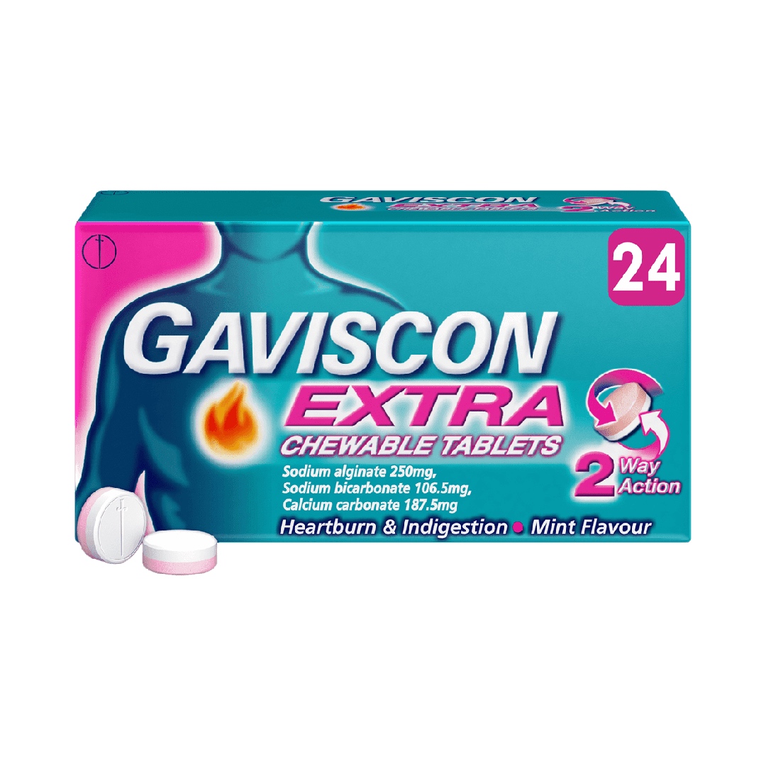 Gaviscon Extra Chewable Peppermint Tablets